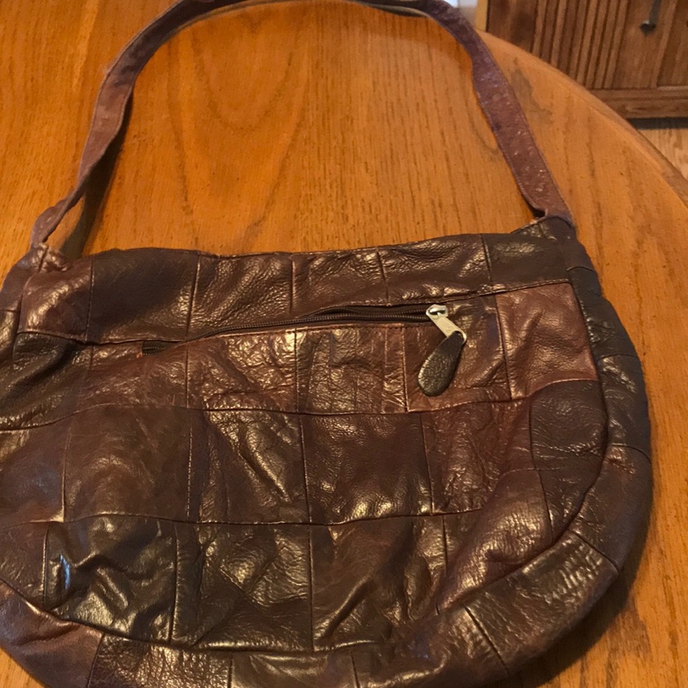 Brown hobo bag.
